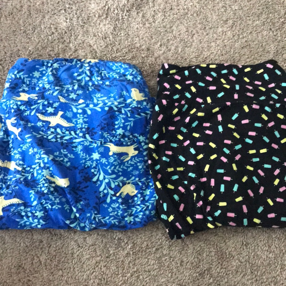 Lot of 2 LuLaRoe Tc leggings EUC